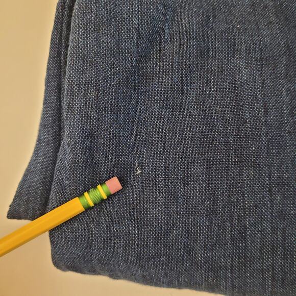 Eddie Bauer 100% Linen Navy Maxi Skirt Size 12 Pockets Modest Beachy Coastal - Picture 10 of 10